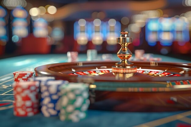 Live casino table with professional dealer and multiple camera angles